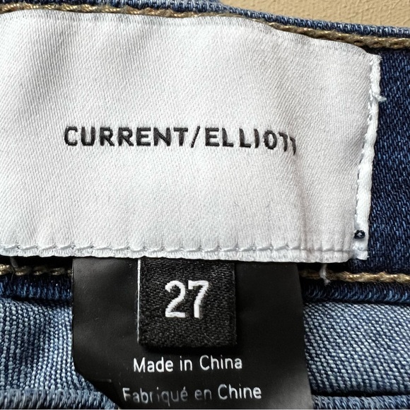 Current Elliot womens  denim dark skinny long jeans size 27 - Picture 10 of 11